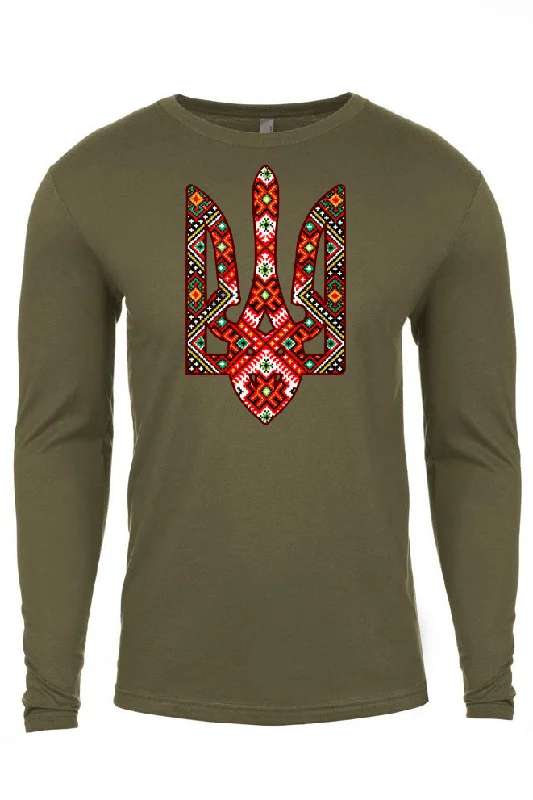 Adult long sleeve shirt "Etno Tryzub"