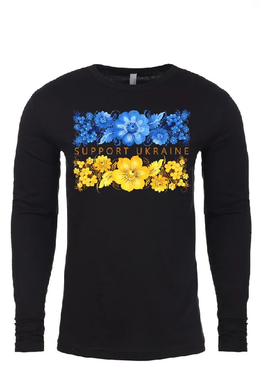 Adult long sleeve shirt "Support Ukraine"