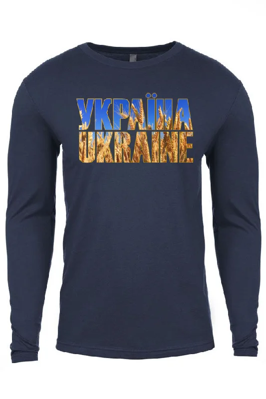 Adult long sleeve shirt "УКРАЇНА UKRAINE"