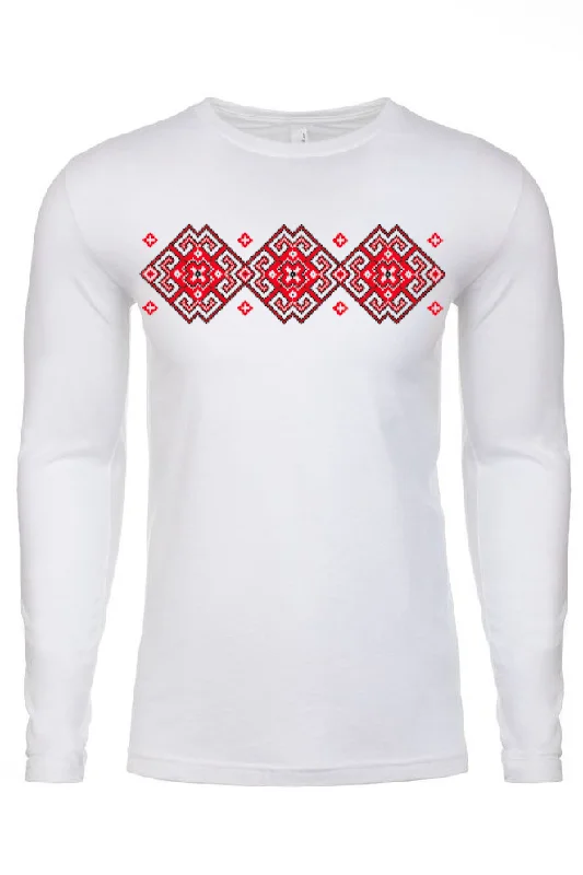 Adult long sleeve shirt "Vortex" red