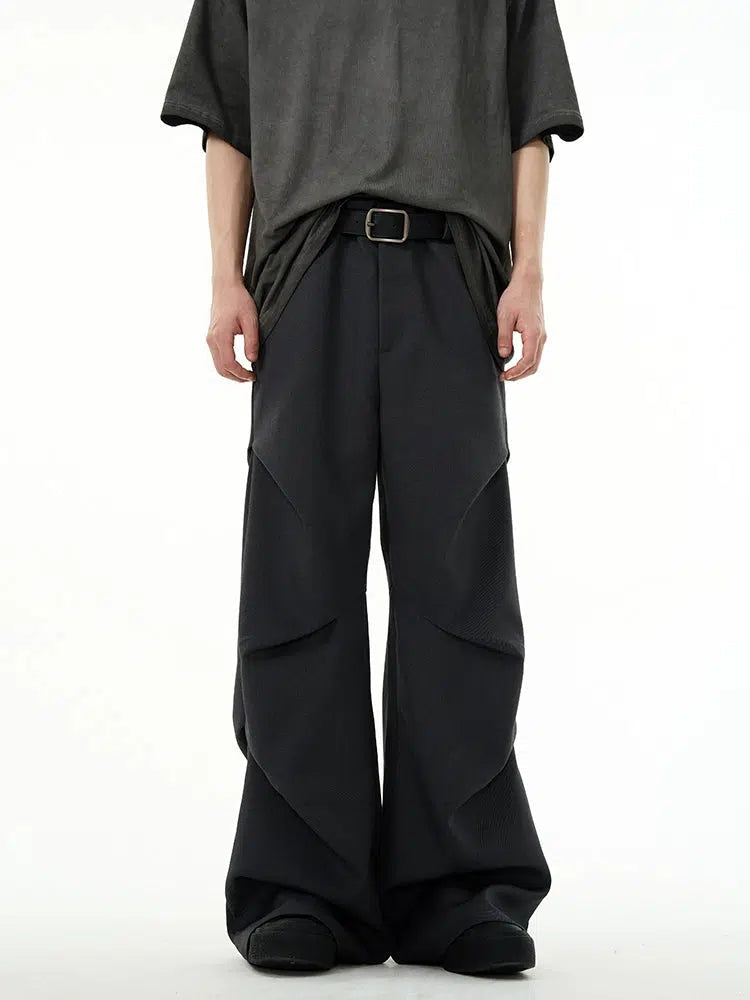 Drape Pleated Cargo Pants