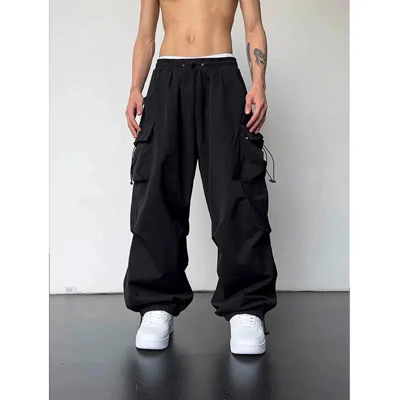 Drawstring Adjustable Cargo Pants