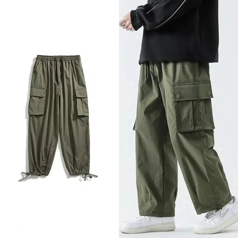 Drawstring Utility Cargo Pants