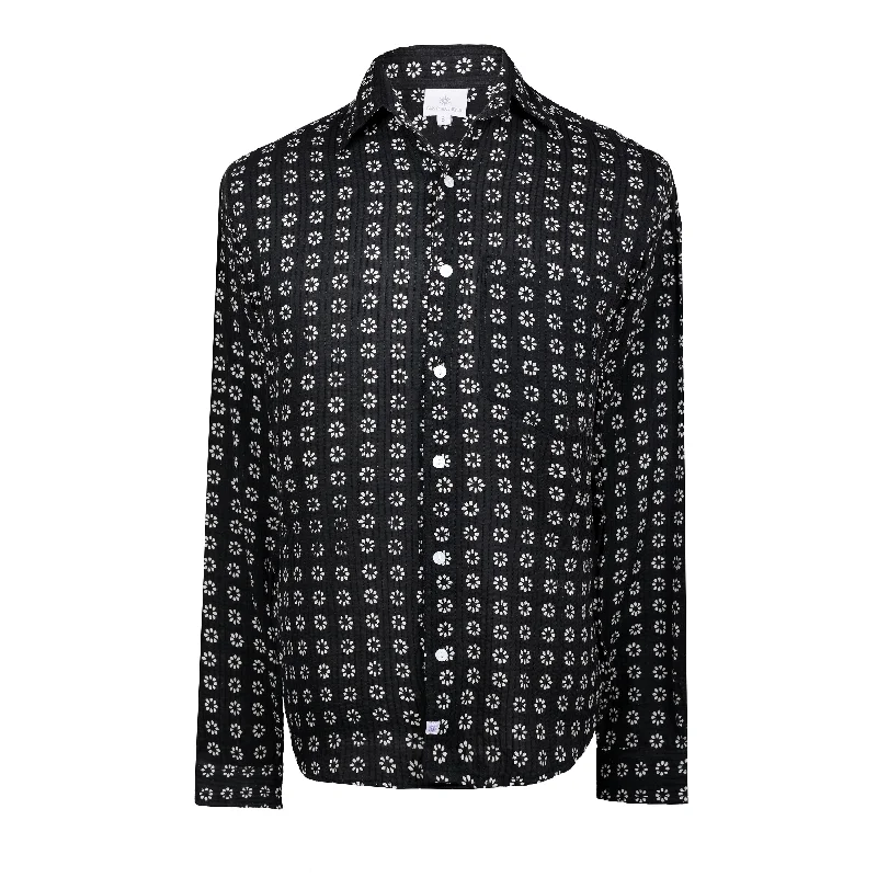 Manisha Black Men's Long Sleeve Shirt