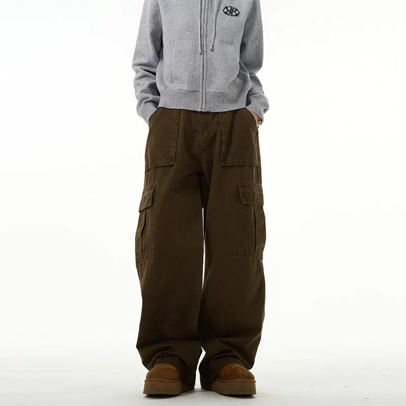 Overalls Wide-leg Cargo Pants