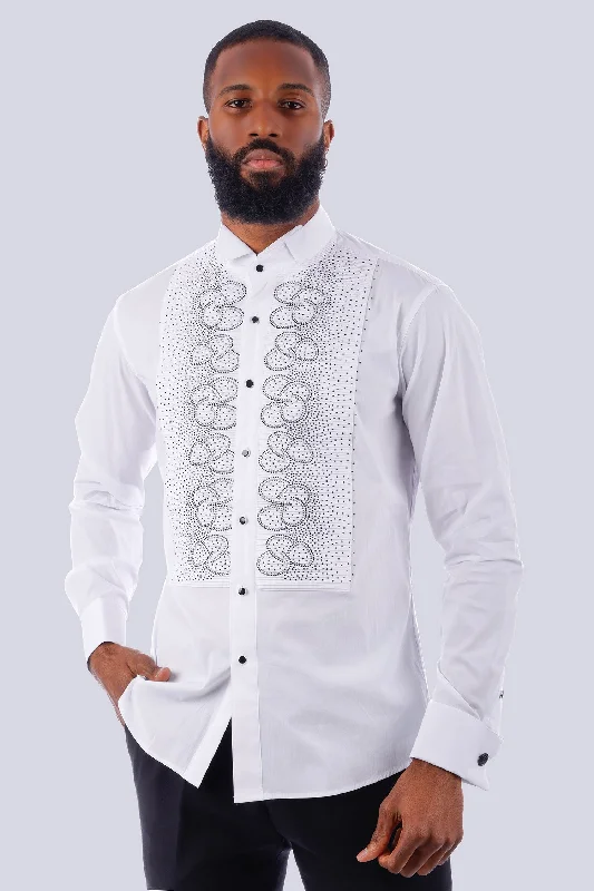 Symmetrical Tracing Long Sleeve Shirt