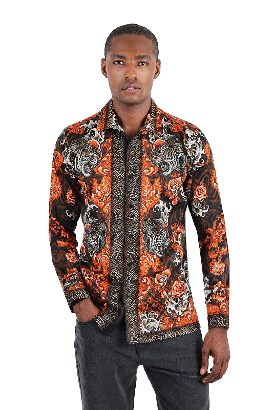 Westerly Tiger Rhinestone Long Sleeve Shirt