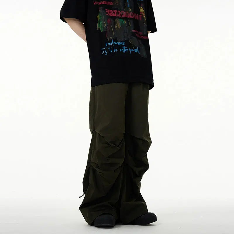 Wide-leg Paratrooper Cargo Pants