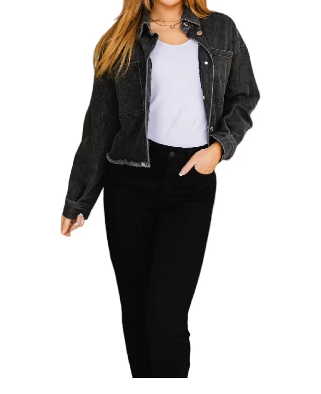 Long Sleeve Jacket In Black