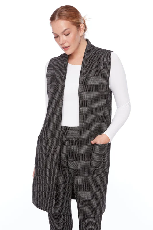 Jaquard Cardigan - Black