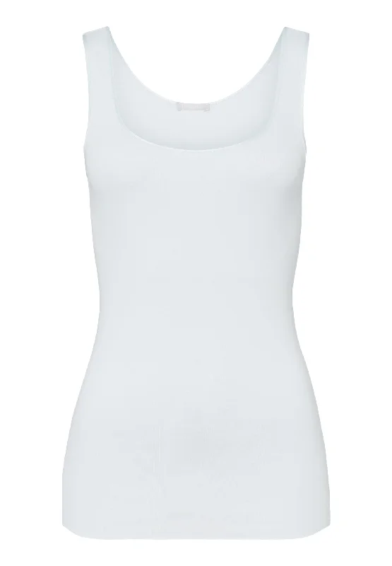 Cotton Seamless Round Neck Cotton Tank Top | Cool Blue 71604-2507