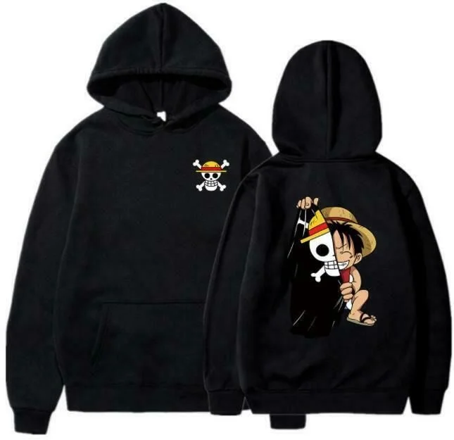 Anime one piece hoodie oversized