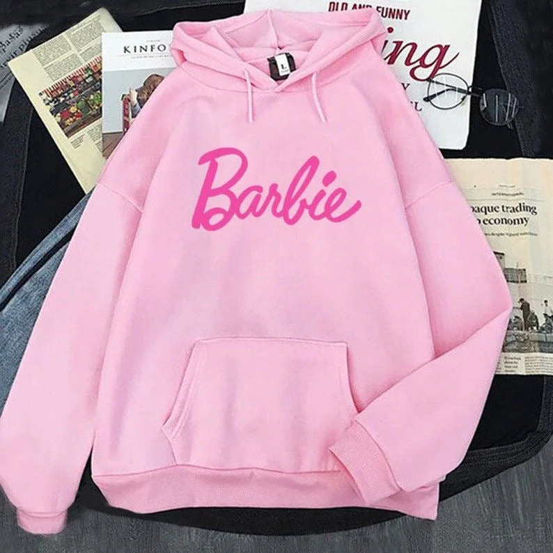 Barbie hoodie oversized