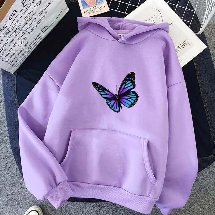 Butterfly Women Oversized Hoodies