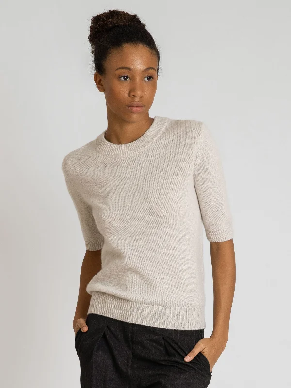 Cashmere sweater  "Sofia sweater" - pearl