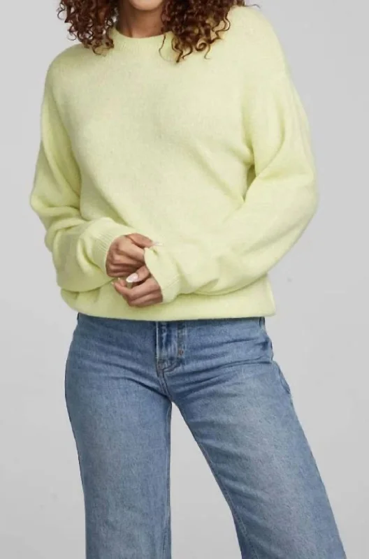 Frankie Pullover Sweater In Limelight