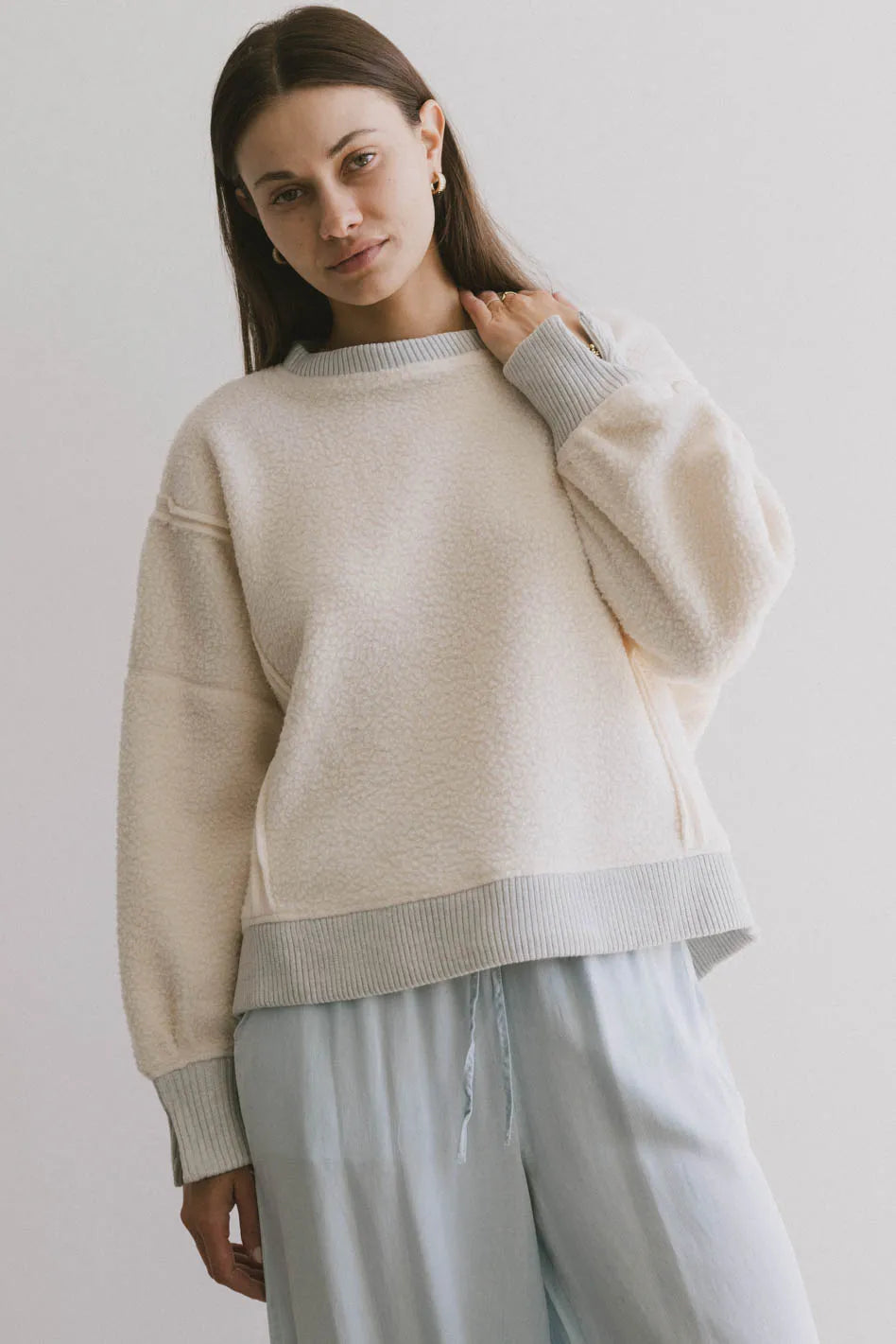 Gracyn Sherpa Crewneck