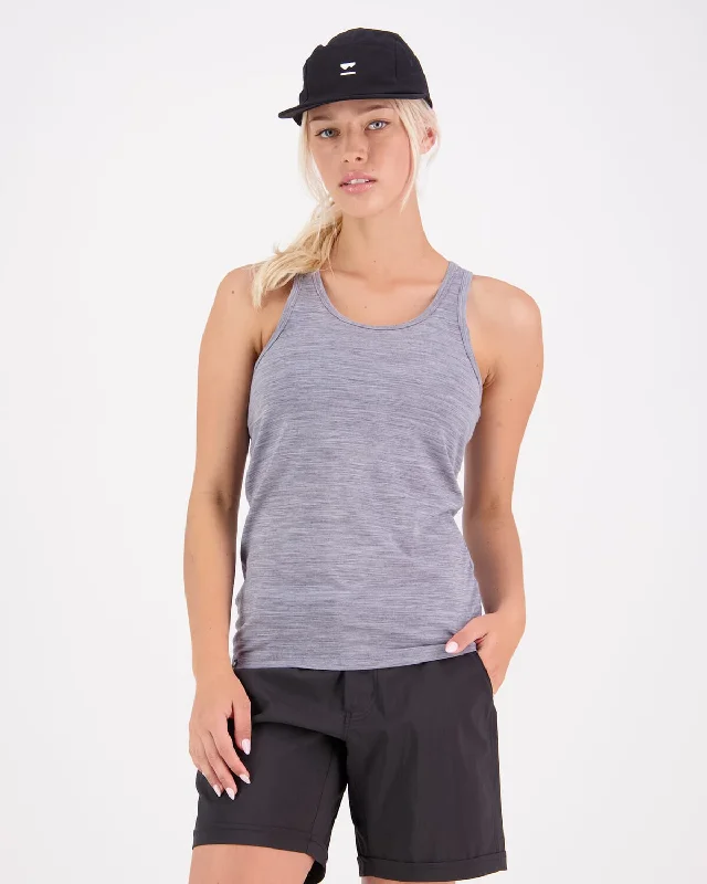 Icon Merino Tank - Grey Heather