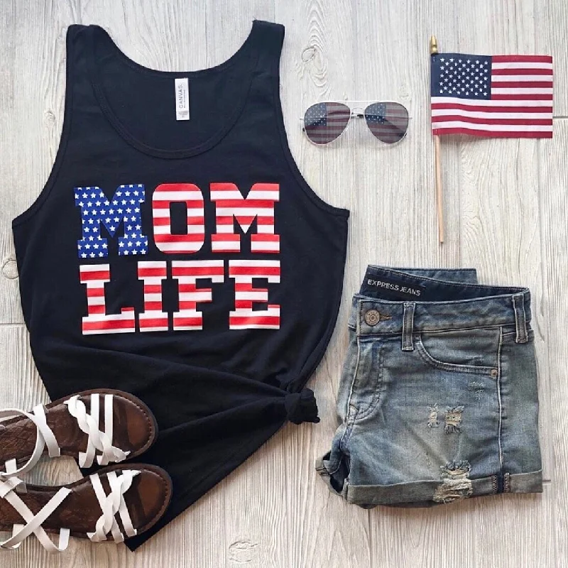 Mom Flag Print • Unisex Tank