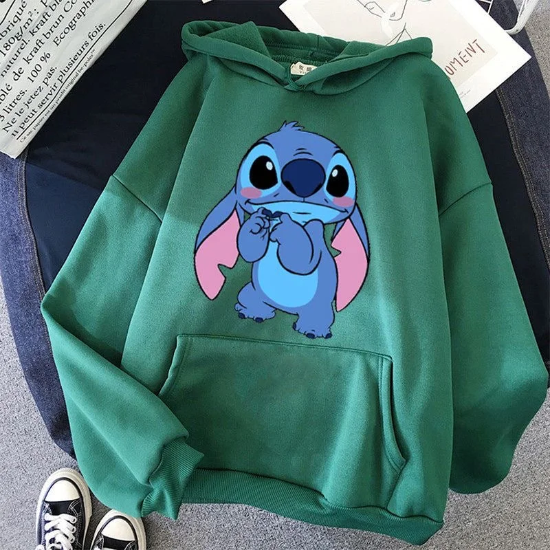 Stitch hoodies oversized women