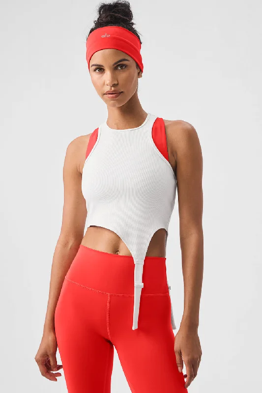 Alosoft Ribbed Revelation Tank - White