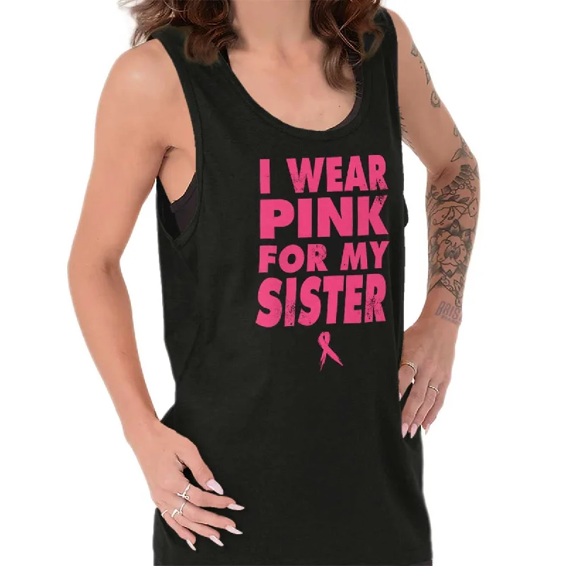 Wear Pink For My Sister Tank Top