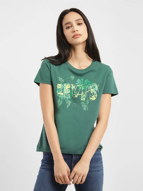 Women's Graphic Print Crew Neck T-shirt